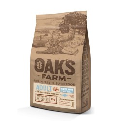 Oaks Farm Grain Free Small Adult White fish 2kg