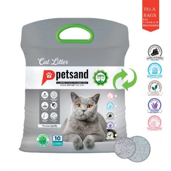 Petsand Άμμος Γάτας Baby Powder Tela bag 10lt