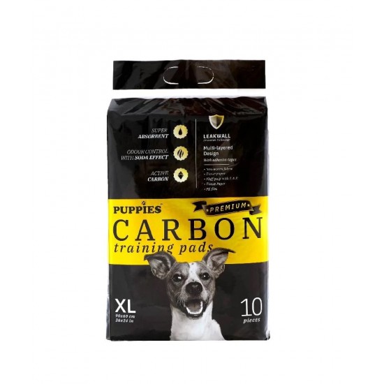 Puppies Premium Πάνες Extra Large Carbon (10 Τεμ) 60x90
