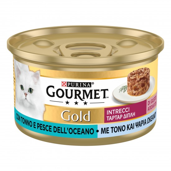 GOURMET GOLD TARTAR ΔΙΠΛΗ ΑΠΟΛΑΥΣΗ ΤΟΝΟΣ & ΨΑΡΙΑ ΩΚΕΑΝΟΥ 85gr