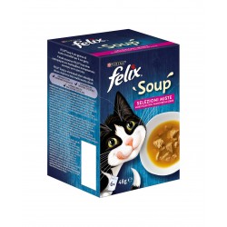 FELIX Soups Fillet με Βοδινό, Κοτόπουλο & Τόνο 6x48gr