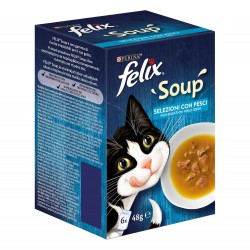 FELIX Soups Fillet με Μπακαλιαρο, Τονο & Γλωσσα  6x48gr