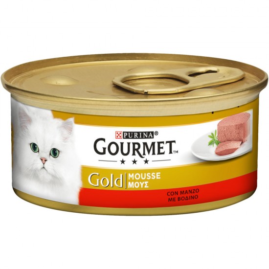 GOURMET GOLD ΜΟΥΣ ΜΕ ΒΟΔΙΝΟ 85gr