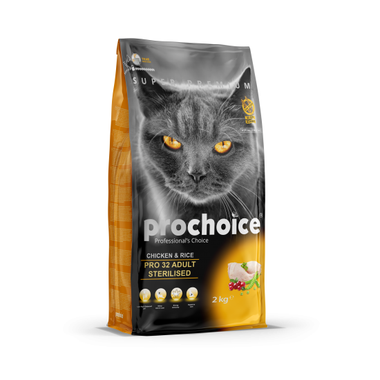 PROCHOICE PRO32 CHICKEN STERILISED 2Kg & ΔΩΡΟ PROCHOICE CREAMY 4x15gr
