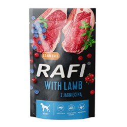 RAFI ADULT ΠΑΤΕ ΑΡΝΙ, BLUEBERRY & CRANBERRY POUCH  500GR