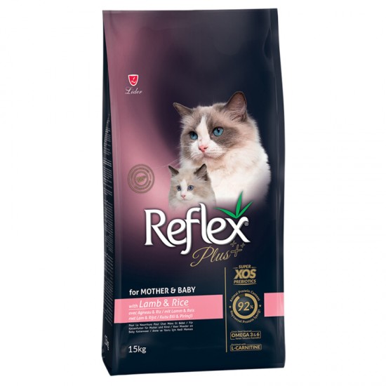 REFLEX PLUS MOTHER & BABY CAT LAMB & RICE 15 kg