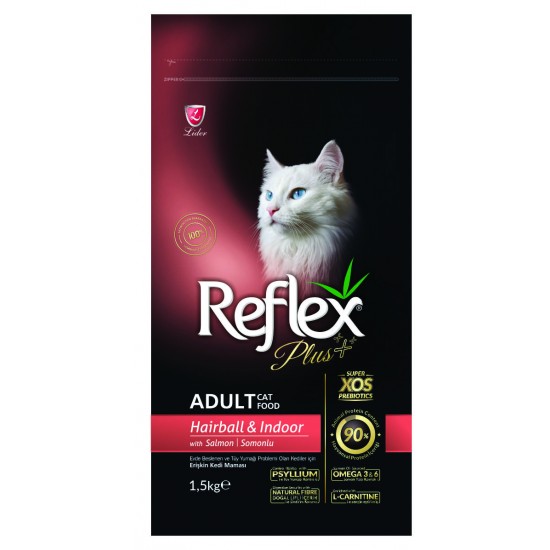 REFLEX PLUS CAT ADULT  HAIRBALL SALMON 1,5kg