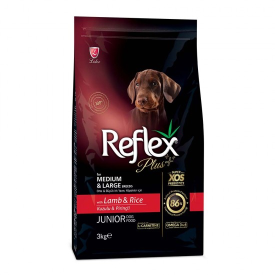 Reflex Plus Medium & Large Junior Αρνί 3kg