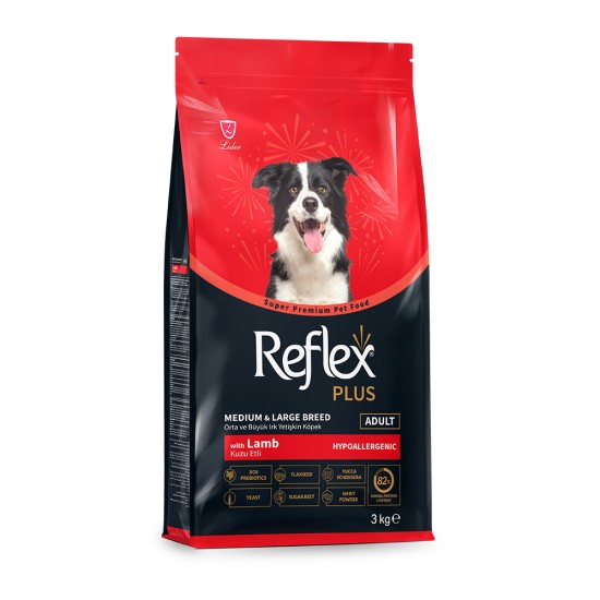 Reflex Plus Medium & Large Adult Lamb 3KG	
