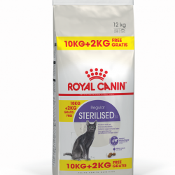 ROYAL CANIN STERILISED Bonus Bag 10 + 2kg δώρο