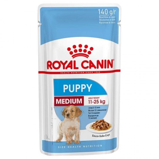 ROYAL CANIN MEDIUM PUPPY POUCH 140GR