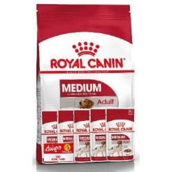 ROYAL CANIN MEDIUM Adult 4kg + 5 pounches ΔΩΡΟ
