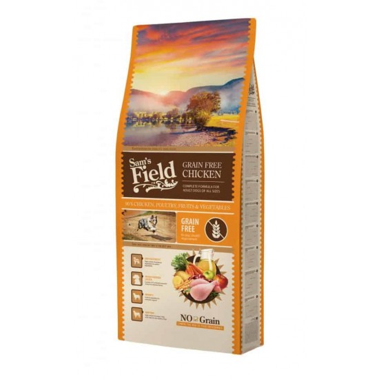 SAM'S FIELD GRAIN FREE CHICKEN 13KG (ΚΟΤΟΠΟΥΛΟ ΕΛΕΥΘΕΡΑΣ ΒΟΣΚΗΣ)