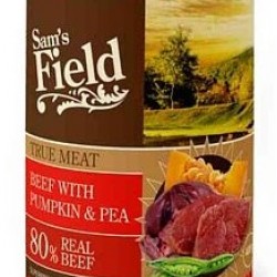 SAM'S FIELD WET CAN TRUE MEAT BEEF-PUMPKIN-PEA 400GR
