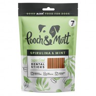 POOCH & MUTT DOG MINI DENTAL STICKS SUPERFOOD SPIRULINA & MINT 200g