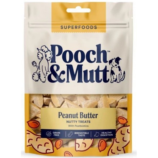 POOCH & MUTT DOG SNACK PEANUT BUTTER 120g
