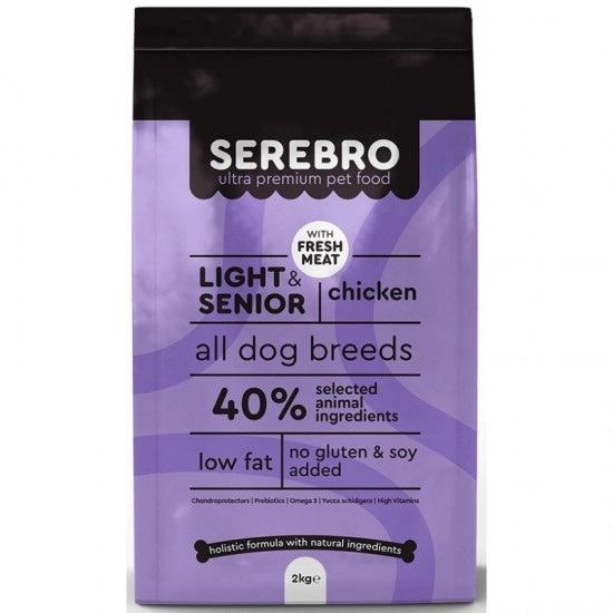 SEREBRO LIGHT & SENIOR CHICKEN 12KG 