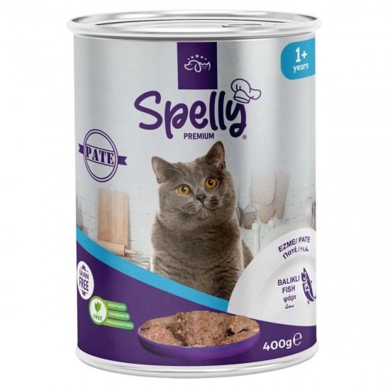 Spelly Premium Πατέ Ψάρι για Ενήλικες Γάτες 400gr