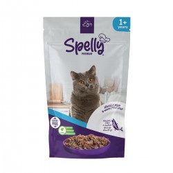 Spelly Premium Jelly Grain Free για Ενήλικες Γάτες με Ψάρι σε Φακελάκι 85gr