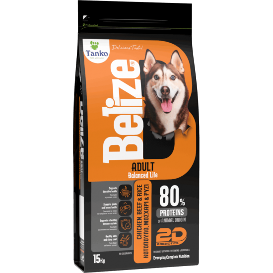 Belize Adult Dog Chicken, Beef & Rice 12kg + 3kg ΔΩΡΟ
