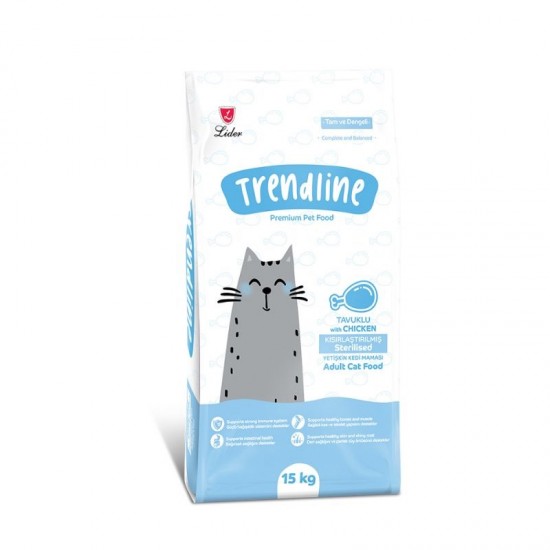 TRENDLINE CAT STERILIZED CHICKEN 15KG