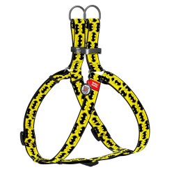 WD - Nylon dog harness BATMAN with QR passport 15mm x 40-55cm (0715-2001)