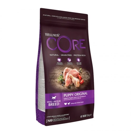 WELLNESS CORE PUPPY SMALL - MEDIUM BREED ΓΑΛΟΠΟΥΛΑ & ΚΟΤΟΠΟΥΛΟ 1,5kg