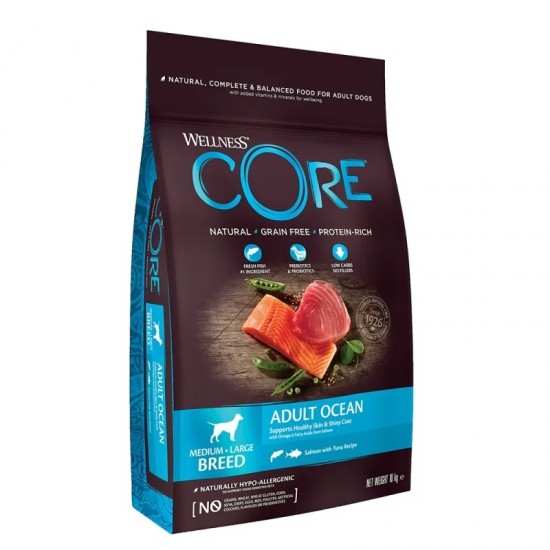 WELLNESS CORE ADULT MEDIUM-LARGE BREED OCEAN SALMON & TUNA 1,8kg