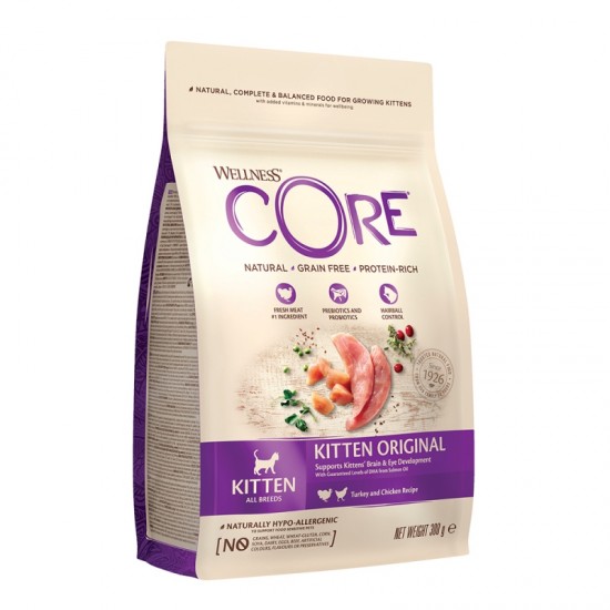 WELLNESS CORE KITTEN ΓΑΛΟΠΟΥΛΑ & ΚΟΤΟΠΟΥΛΟ 300gr