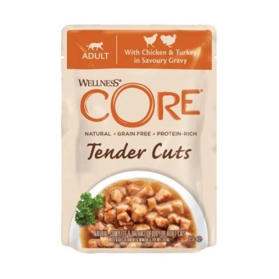WELLNESS CORE Tender Cuts Fillets Chicken & Turkey 85gr