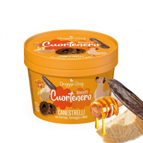 DOGGYE BAG -  Cuortenero Canestrelli Cheese με χαρουπιές και μέλι 150gr