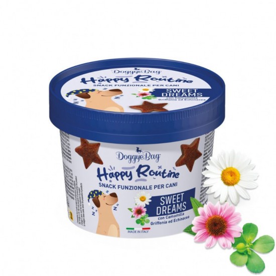 DOGGYE BAG - Happy Routine - SWEET DREAMS με χαμομήλι Griffonia και Echinacea150gr