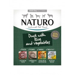NATURO Dog Πάπια, Ρύζι & Λαχανικά-400gr