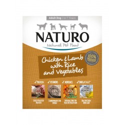 NATURO Dog Κοτόπουλο, Αρνί, Ρύζι & Λαχανικά-400gr