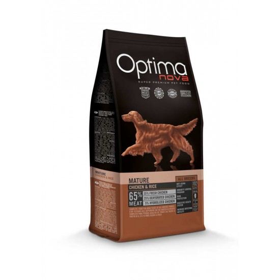 Optima nova Adult Mature Senior (κοτόπουλο & ρύζι ) 2kg