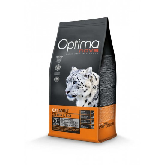 Optima nova Cat Adult (Σολομός & ρύζι) 2kg