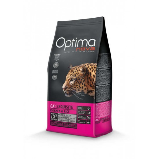 Optima nova Cat Adult Exquisite (κοτόπουλο & ρύζι) 2kg