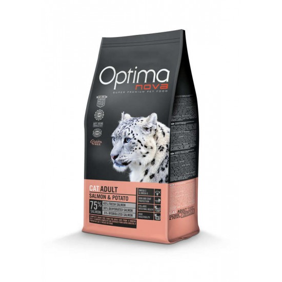 Optima nova Cat Adult (Σολομός & πατάτα) 2kg