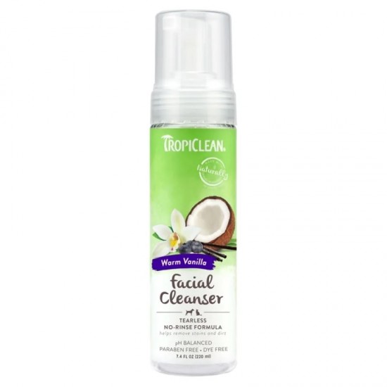TROPICLEAN - WATERLESS FACIAL CLEANSER ΒΑΝΙΛΙΑ 220ml